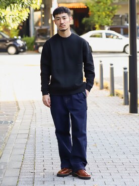 「SHELTECH（シェルテック）のアイテム」を使った、シュンさん（メンズ・173cm）の冬コーディネート