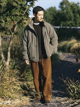 「WILD THINGS（ワイルドシングス）のアイテム（ダウンジャケット/コート）」を使った、シュンさん（メンズ・173cm）の冬コーディネート