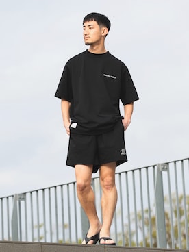 「MALIBU SHIRTS（マリブシャツ）のアイテム」を使った、シュンさん（メンズ・173cm）の春コーディネート