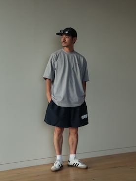「アイテム（帽子）」を使った、シュンさん（メンズ・173cm）の夏コーディネート
