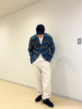 「アイテム（モカシン/デッキシューズ）」を使った、imamura0220さん（メンズ・180cm）の秋コーディネート