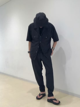 「NANO universe（ナノユニバース）のアイテム（帽子）」を使った、imamura0220さん（メンズ・180cm）の夏コーディネート