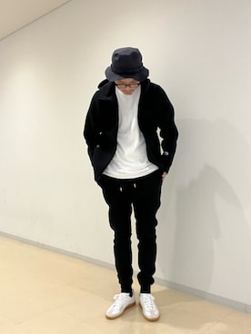 「LOGOS（ロゴス）のアイテム（ハット）」を使った、imamura0220さん（メンズ・180cm）の秋コーディネート
