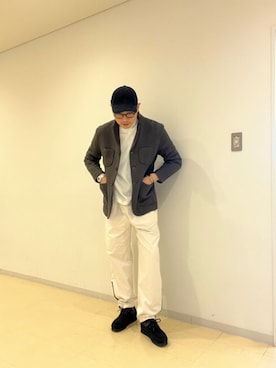 「アイテム（モカシン/デッキシューズ）」を使った、imamura0220さん（メンズ・180cm）の秋コーディネート