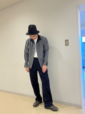 「KIJIMA TAKAYUKI（キジマ　タカユキ）のアイテム（ハット）」を使った、imamura0220さん（メンズ・180cm）の秋コーディネート