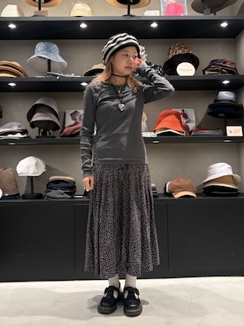 「Chapeau d' O（シャポードオー）のアイテム」を使った、はなさん（レディース・151cm）の秋コーディネート