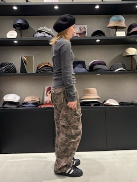 「KANGOL（カンゴール）のアイテム（帽子）」を使った、はなさん（レディース・151cm）の春コーディネート