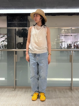 「アイテム（帽子）」を使った、はなさん（レディース・151cm・20代）の夏コーディネート