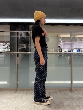 「アイテム（ニットキャップ/ビーニー）」を使った、はなさん（レディース・151cm・20代）の夏コーディネート
