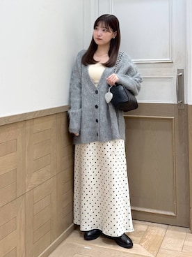 「アイテム（キーホルダー）」を使った、のあさん（レディース・150cm）の秋コーディネート