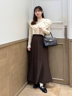 「アイテム（チョーカー）」を使った、のあさん（レディース・150cm・20代）の秋コーディネート