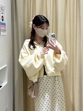 「アイテム（パーカー）」を使った、のあさん（レディース・150cm）の冬コーディネート