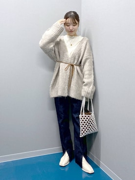 「LOWRYS FARM（ローリーズファーム）のステンレスプレートネックレス　973053（ネックレス）」を使った、のあさん（レディース・150cm）の秋コーディネート