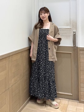 「アイテム（チョーカー）」を使った、のあさん（レディース・150cm）の夏コーディネート
