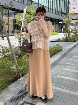 「アイテム（ボストンバッグ）」を使った、のあさん（レディース・150cm）の夏コーディネート