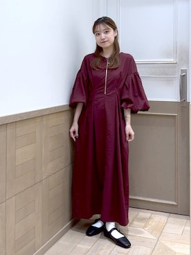 「アイテム（バレエシューズ）」を使った、のあさん（レディース・150cm）の夏コーディネート