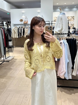 「アイテム（チョーカー）」を使った、のあさん（レディース・150cm）の春コーディネート