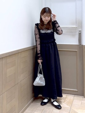「アイテム（ワンピース/ドレス）」を使った、のあさん（レディース・150cm・20代）の秋コーディネート
