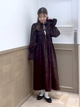 「アイテム（バレエシューズ）」を使った、のあさん（レディース・150cm）の秋コーディネート