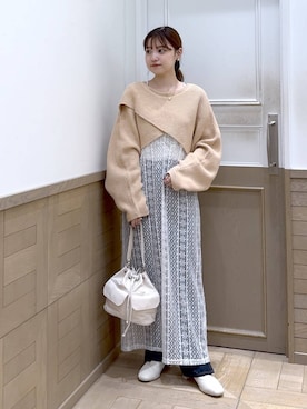 「アイテム（ワンピース/ドレス）」を使った、のあさん（レディース・150cm・20代）の秋コーディネート