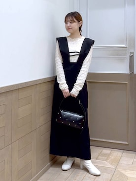 「アイテム（ワンピース/ドレス）」を使った、のあさん（レディース・150cm・20代）の秋コーディネート