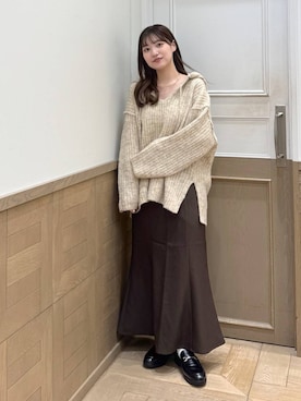 「アイテム（チョーカー）」を使った、のあさん（レディース・150cm・20代）の秋コーディネート