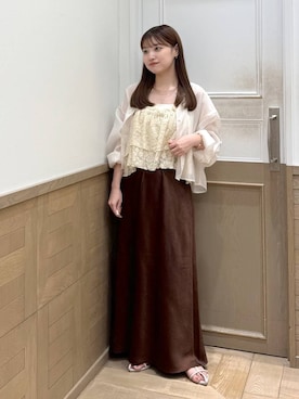 「アイテム（チョーカー）」を使った、のあさん（レディース・150cm）の夏コーディネート