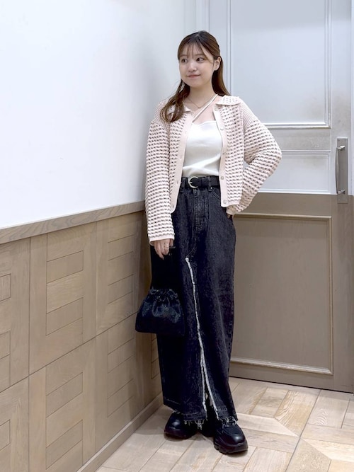 セール】レーシーポロニットロングスリーブ 142973（ニット/セーター