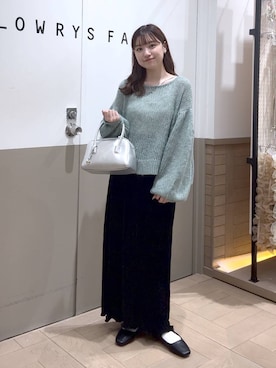 「アイテム（バレエシューズ）」を使った、のあさん（レディース・150cm）の秋コーディネート