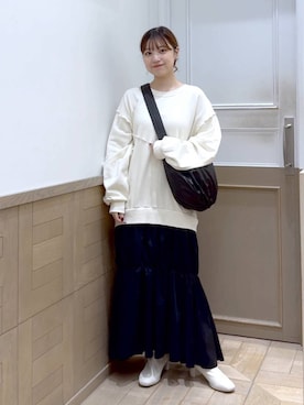 「アイテム（ワンピース/ドレス）」を使った、のあさん（レディース・150cm・20代）の秋コーディネート