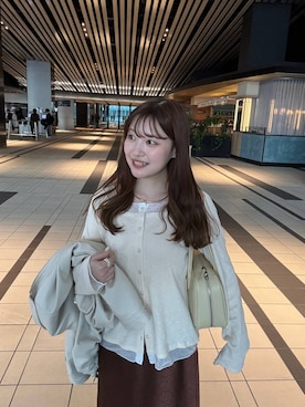 「アイテム（チョーカー）」を使った、のあさん（レディース・150cm）の冬コーディネート