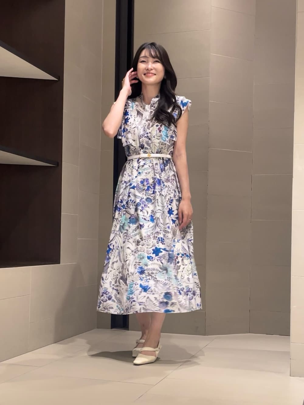 ANAYI（アナイ）の「ドローイングボタニカルボウ ワンピース