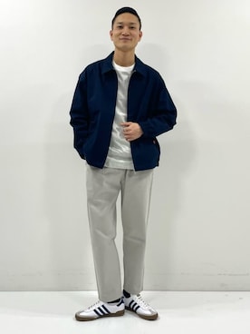 「ワーク」｜「アイテム（ブルゾン）」を使った、JEANS FACTORYさん（メンズ・178cm）の冬コーディネート