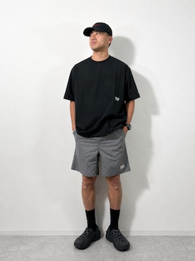 「MARMOT（マーモット）のアイテム」を使った、JEANS FACTORYさん（メンズ・170cm）の夏コーディネート
