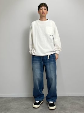 「メンズファッション」｜JEANS FACTORYさん（メンズ・174cm）の秋コーディネート