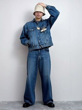 「JEANS FACTORY （ジーンズファクトリー）のアイテム」を使った、JEANS FACTORYさん（メンズ・183cm）の秋コーディネート