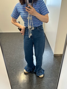 「Casselini（キャセリーニ）のアイテム（PC・スマホグッズ/家電）」を使った、ゆーゆさん（レディース・153cm）の夏コーディネート