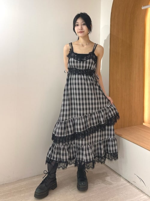 jouetie】レースドッキングキャミワンピース