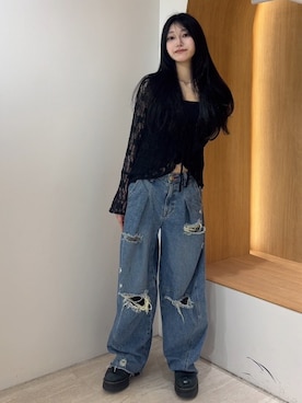 「jouetie（ジュエティ）のアイテム」を使った、HIKARUさん（レディース・163cm）の夏コーディネート