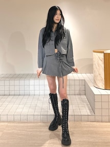 jouetie ローズモチーフミニスカパン スカート レッド ローズモチーフミニスカパン【セットアップ対応】 春服 オケージョン