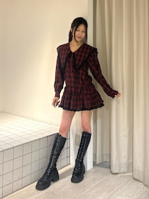 ストレッチレースアップロングブーツ｜ジュエティ（jouetie）公式通販