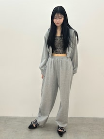 ラメフーディー ラメクロップドZIPフーディー｜ジュエティ（jouetie）公式通販