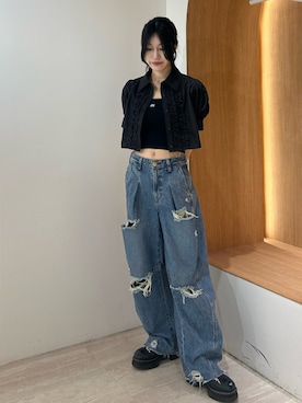 「jouetie（ジュエティ）のアイテム」を使った、HIKARUさん（レディース・163cm）の夏コーディネート