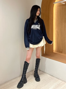 「高身長女子」｜HIKARUさん（レディース・163cm）の秋コーディネート