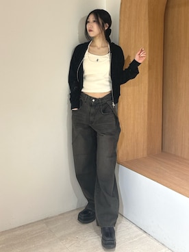 「jouetie（ジュエティ）のアイテム」を使った、HIKARUさん（レディース・163cm）の春コーディネート