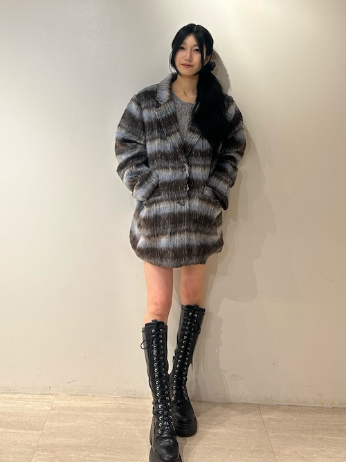 セール】ウールライクジャケットチェックコート（テーラードジャケット