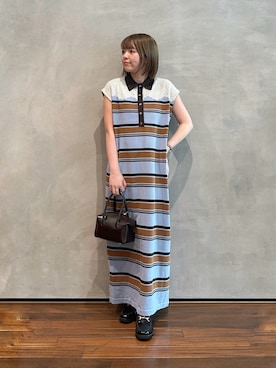 「アイテム（ワンピース）」を使った、いけいさん（レディース・152cm・20代）の秋コーディネート