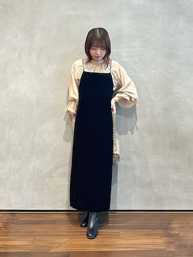 「アイテム（ワンピース/ドレス）」を使った、いけいさん（レディース・152cm・20代）の秋コーディネート