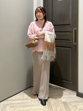 「アイテム（マフラー、その他）」を使った、いけいさん（レディース・152cm）の秋コーディネート