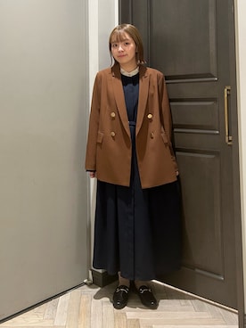 「アイテム（ワンピース/ドレス）」を使った、いけいさん（レディース・152cm・20代）の秋コーディネート
